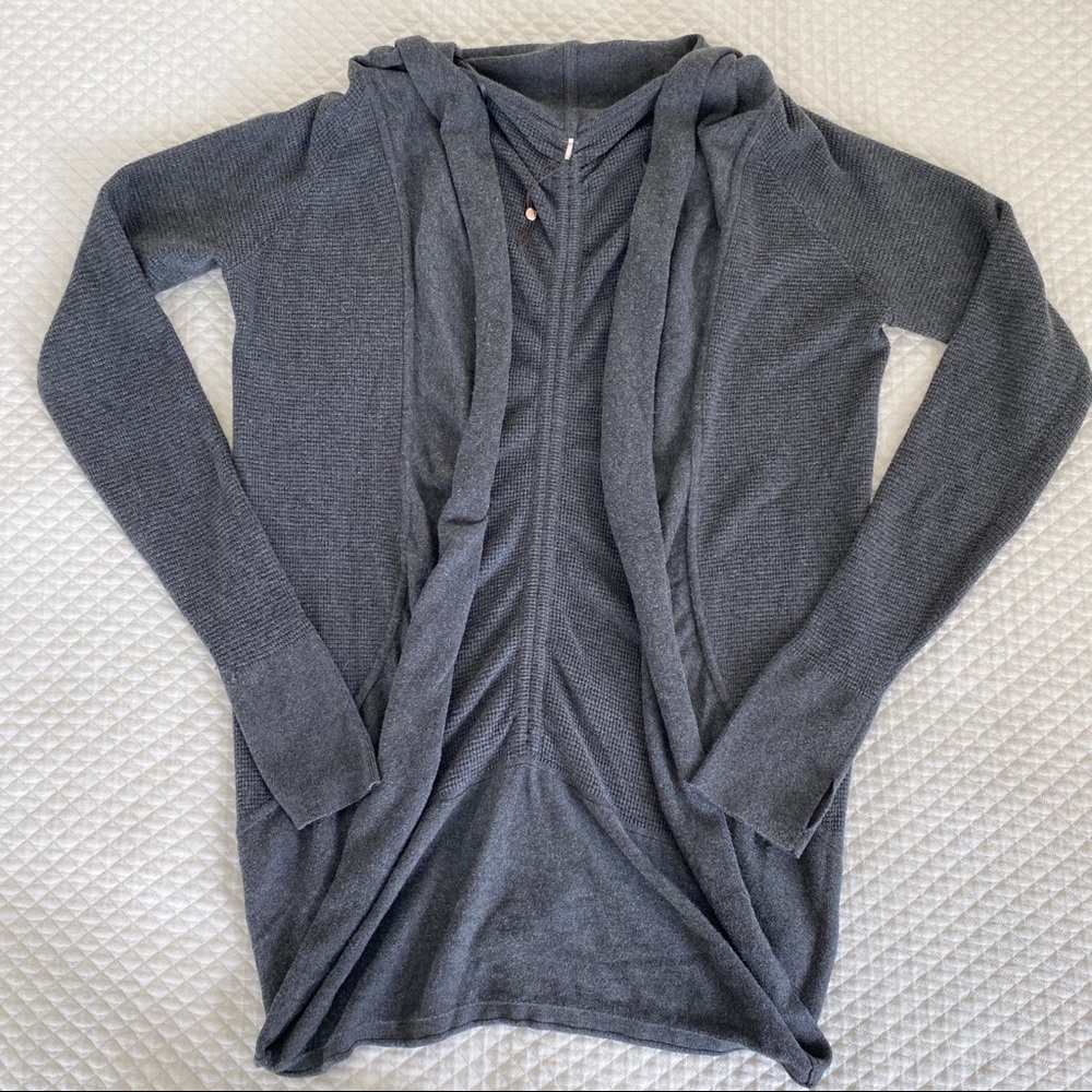 CALIA by Carrie Gray Knit Cinch Cardigan, Size M